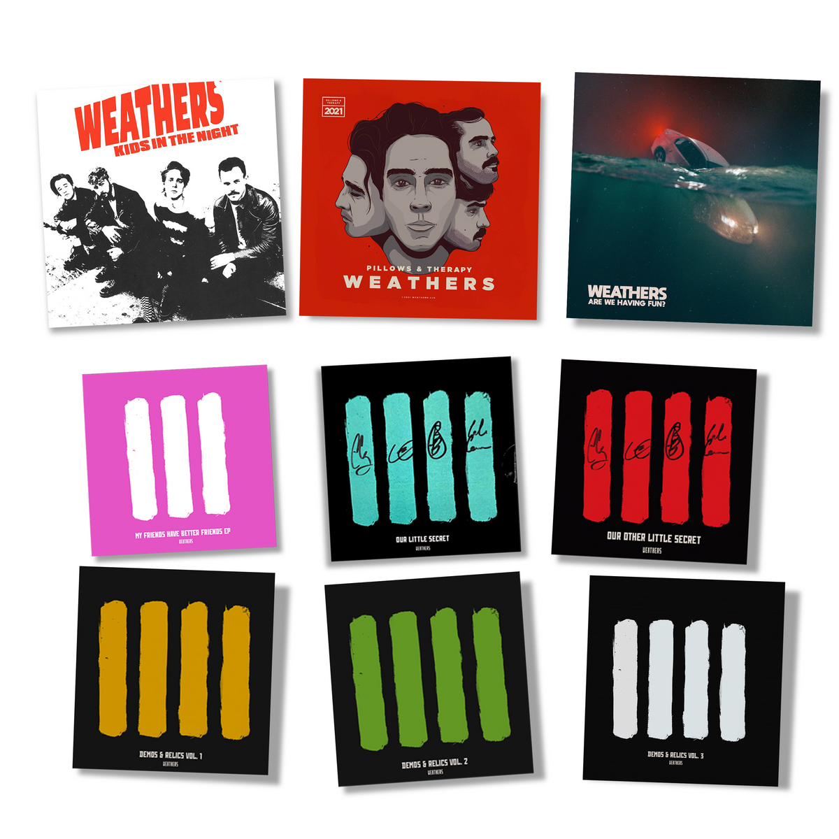 3 Album & 6 EP Bundle Weathers Full Physical Discography CD's