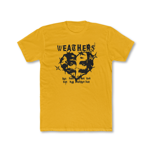 Barbed Wire Heart Tee in Yellow