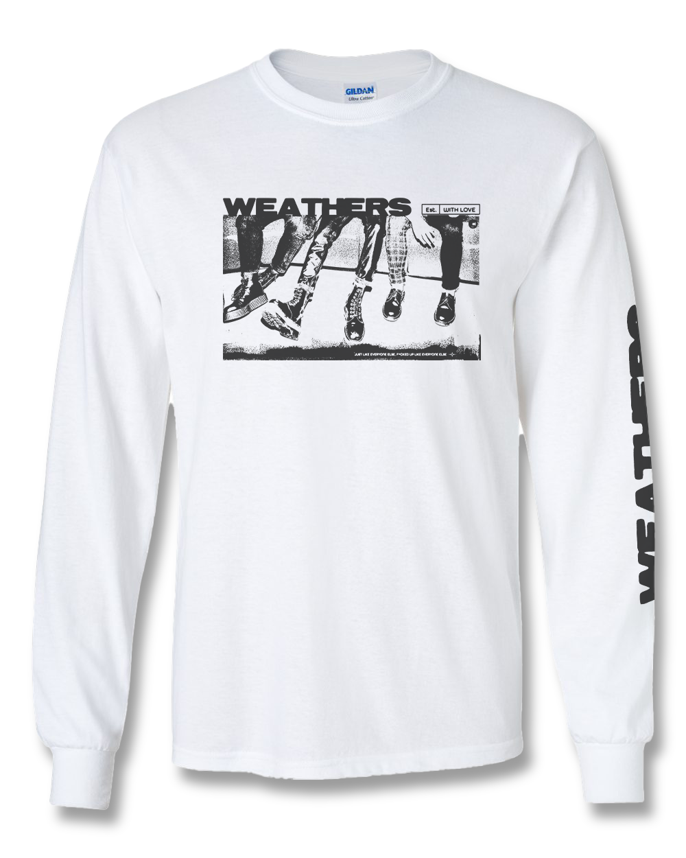 Est. With Love Long Sleeve Tee in White