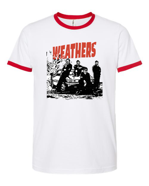 Weathers Problems Tee on White Ringer