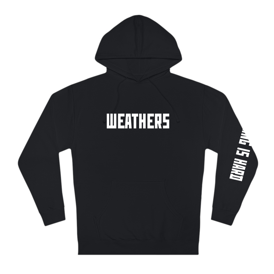 Talking is Hard Hoodie in Black - SALE