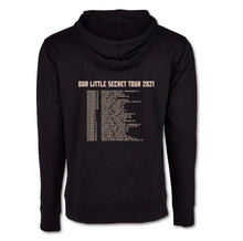 Load image into Gallery viewer, Hoodie - 2021 Tour Admat - Tour Logo on front and Tour Dates on Back
