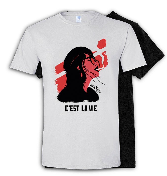 C'est La Vie T-Shirt in White - 1 MEDIUM LEFT